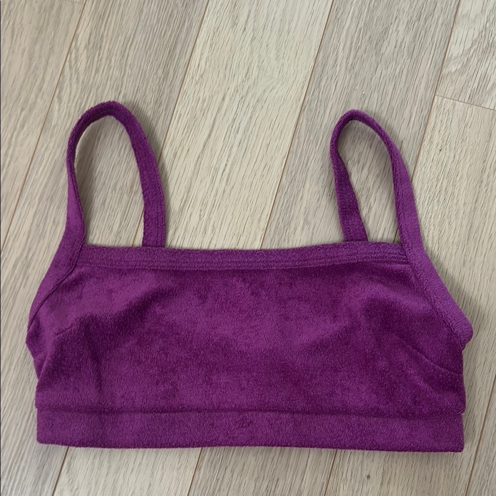 Urban Outfitters Purple Terry Cloth Bra Top